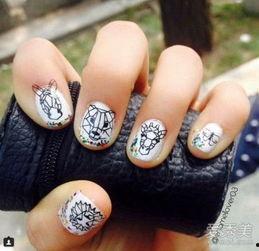 动物美甲图片